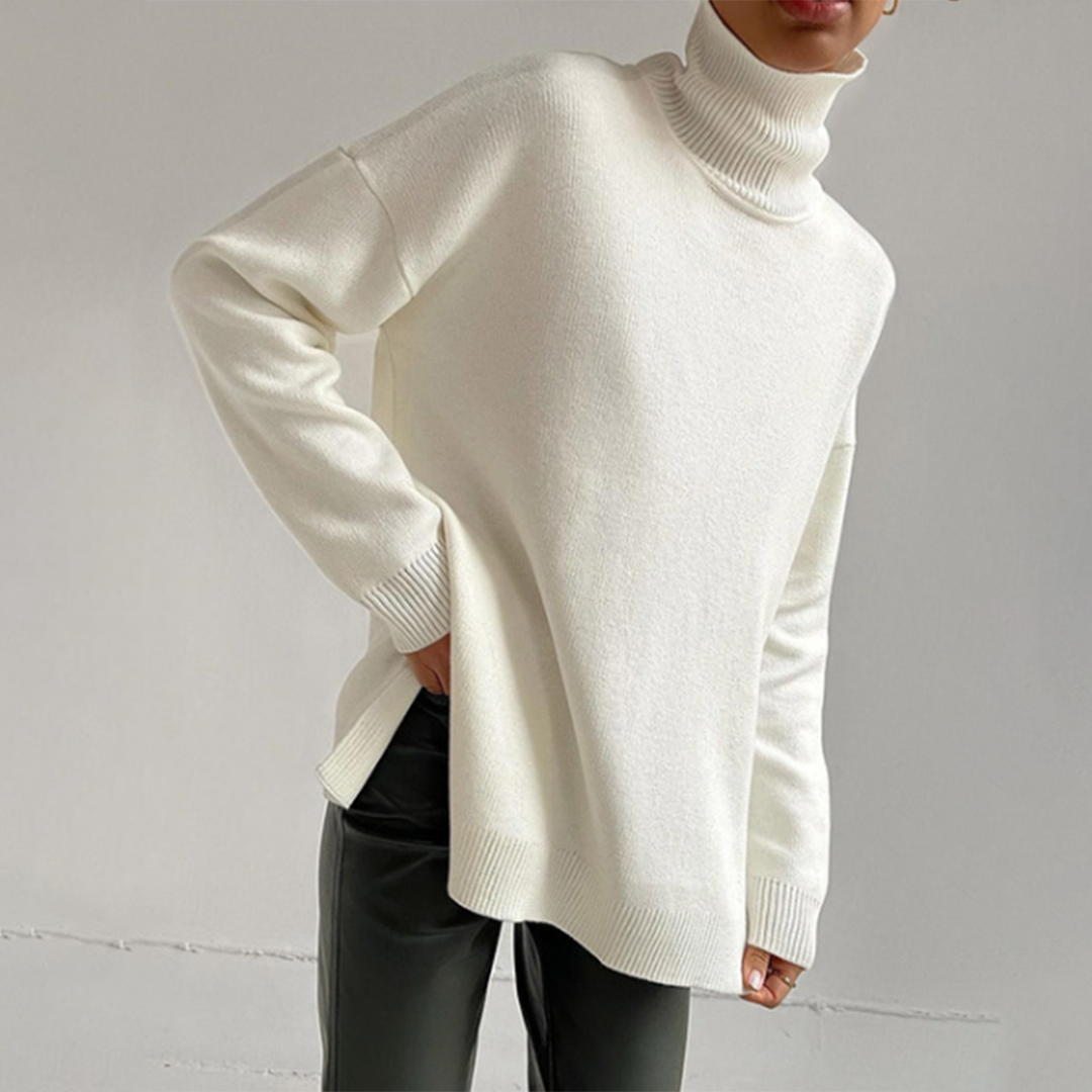Pull Femme Chic à Col Montant Élégant 8