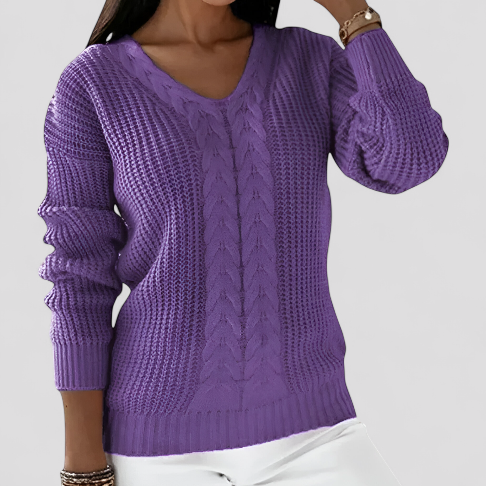 Saige | Pull Femme Chic en Col en V