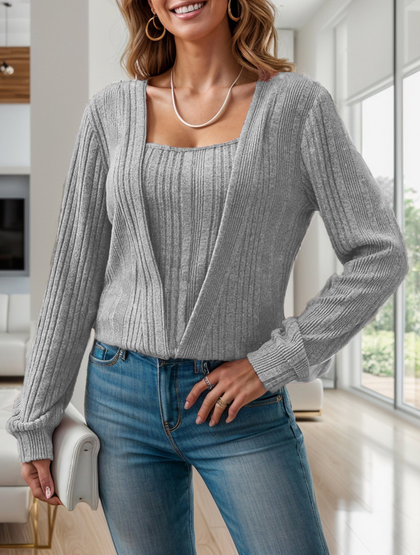 Pull Femme Confortable Design Tendance 4