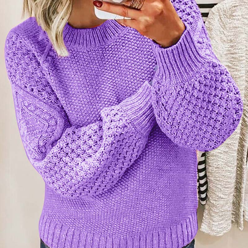 Pull Femme Décontracté Manches Lanternes 4