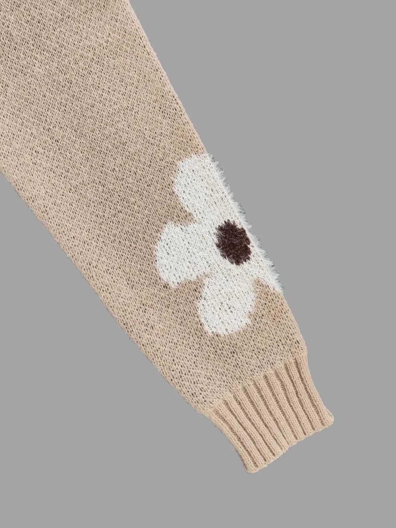 Pull Femme Décontracté à Motifs Floraux 5