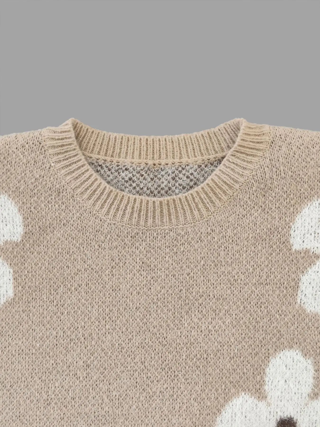 Pull Femme Décontracté à Motifs Floraux 6
