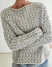 Pull Femme Col Bateau Gris Coton Autumn Collection