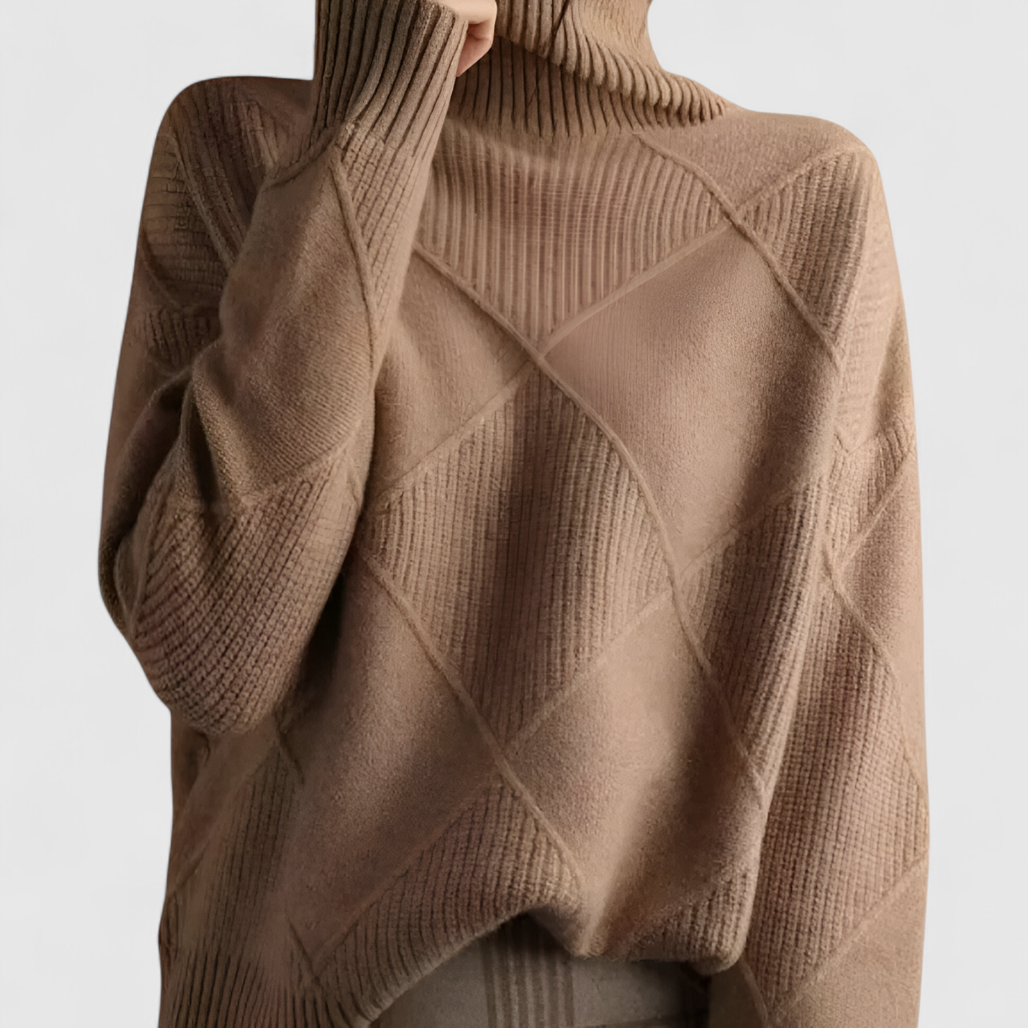 Valerie | Pull Femme Élégant Col Roulé Chic