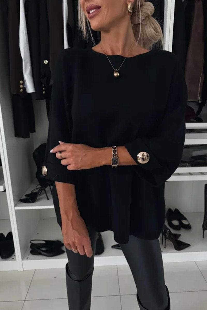 Pull Femme Élégant à Détails Boutonnés 3