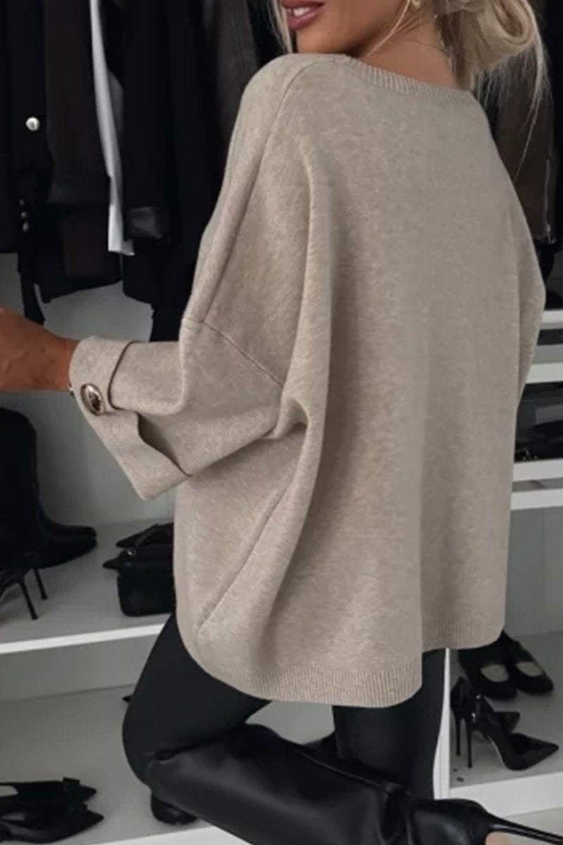 Pull Femme Élégant à Détails Boutonnés 7