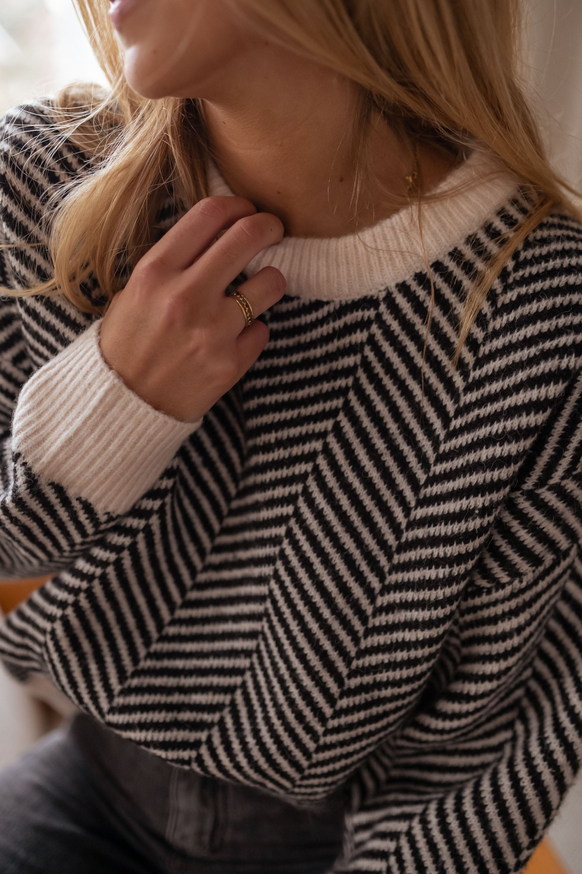Pull Femme Élégant à Motifs 1
