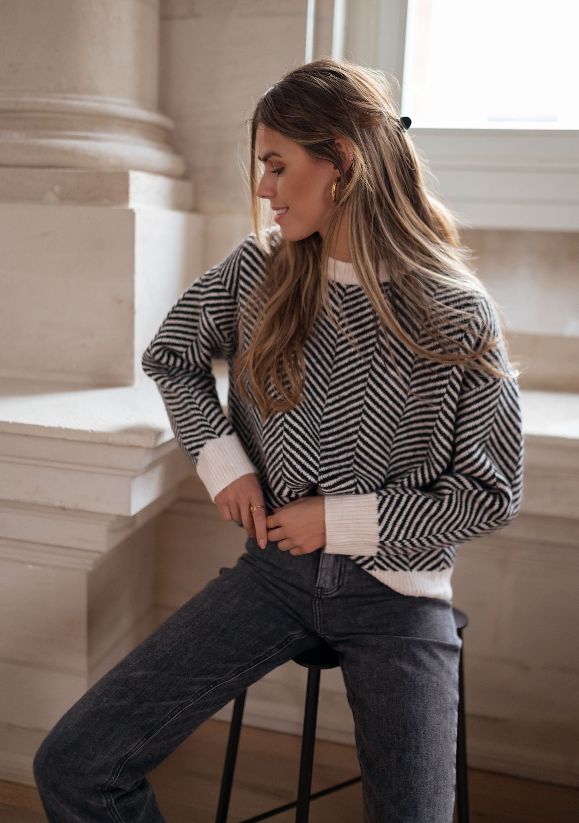Pull Femme Élégant à Motifs 6