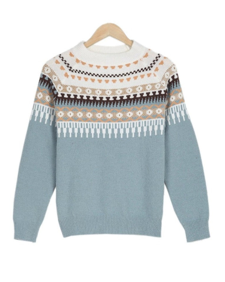 Pull Femme Élégant en Tricot Scandinave 6