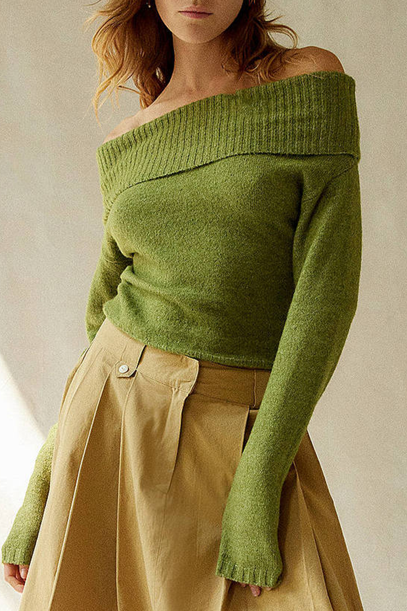 Pull Femme Épaules Dénudées Élégant 7