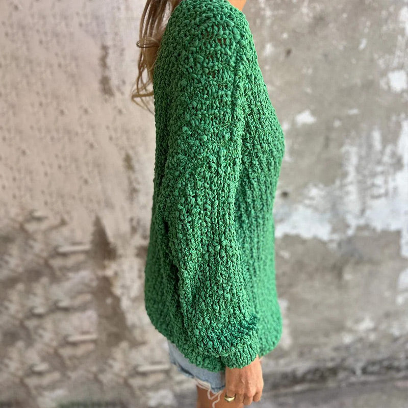 Pull Femme Long Manches Col en V 6