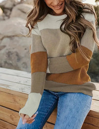 Pull Femme Multicolore Confortable Confort Mode Automne Hiver