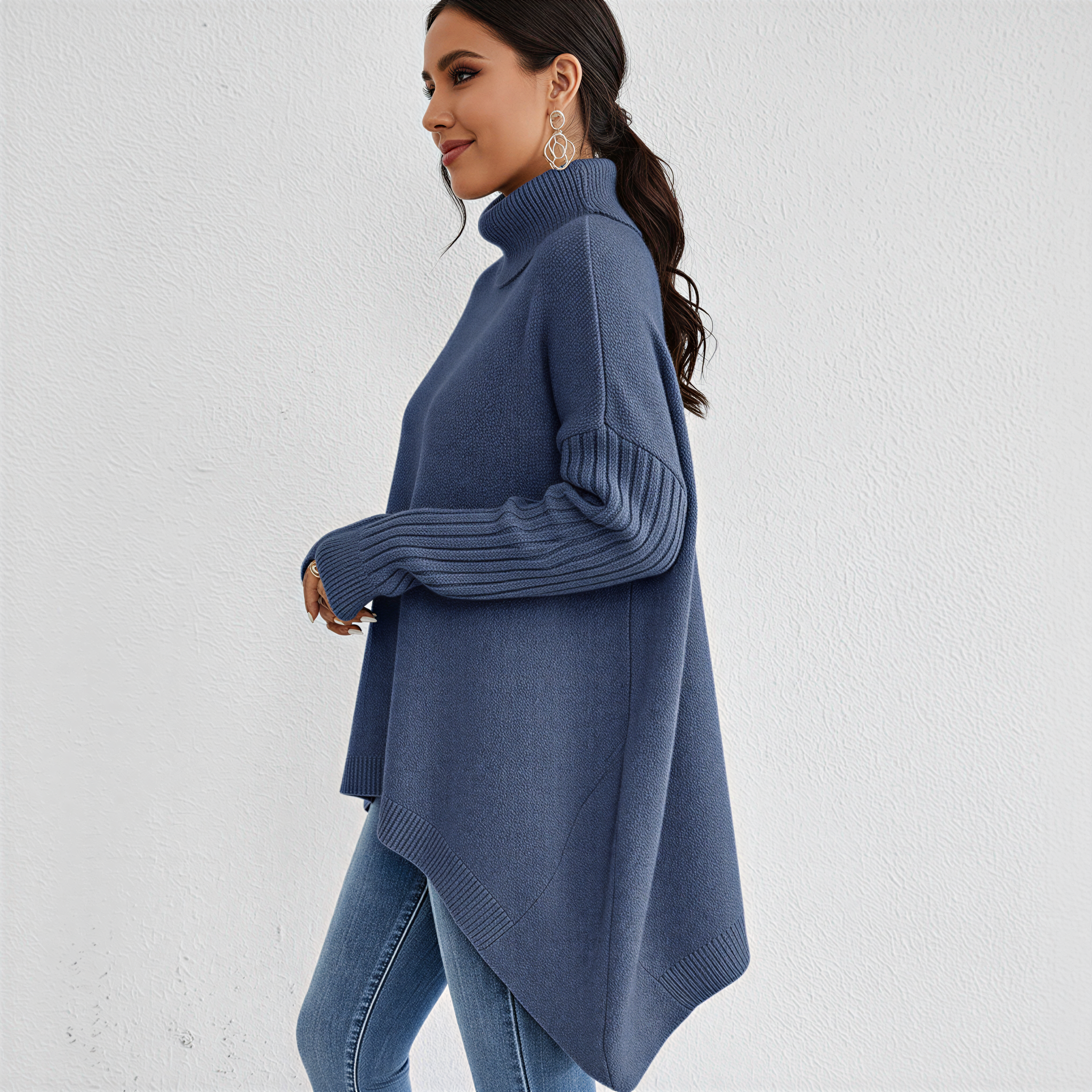 Pull Femme Oversize à Col Roulé 5