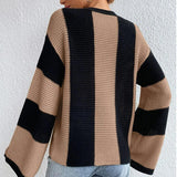 Pull Femme Rayé à Manches Longues 2