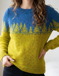 Damenpullover Retro Gemütlich Skandinavisch Bunt Wolle