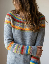 Damenpullover Retro Strick Moderner Komfort Vintage Mode
