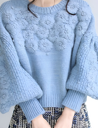 Beiger Strickpullover Damen Bequem Herbstkollektion