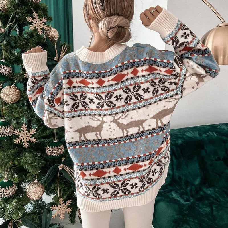 Pull de Noël Femme Confortable Unique 8