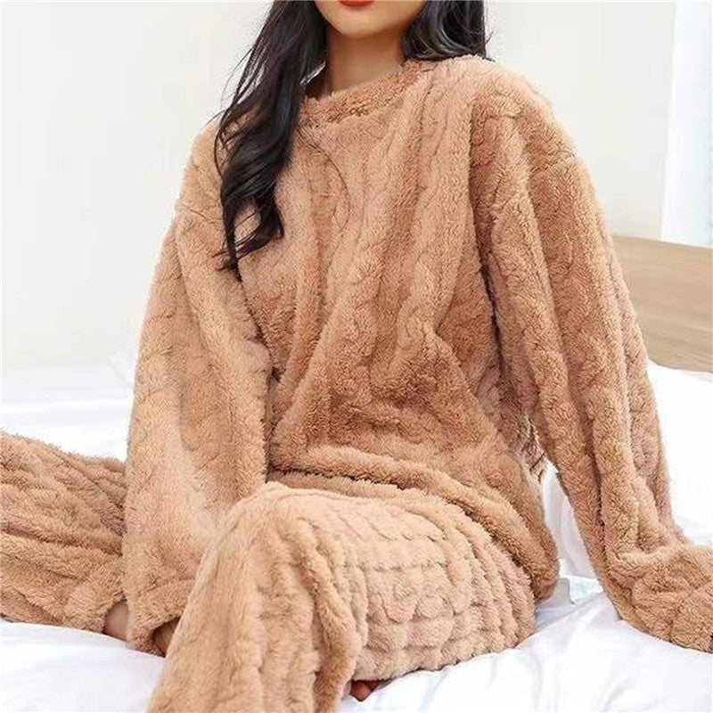 Pyjama Chaud Femme Polaire Hiver Élégant 6