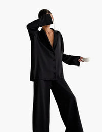 Bequemer Damenpyjama Set Pyjama-Set