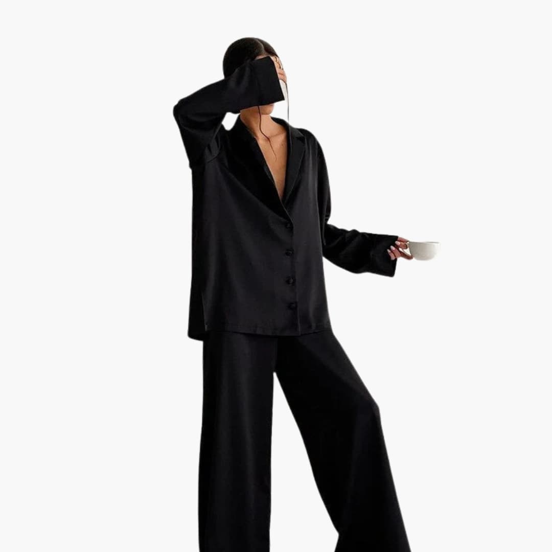 Pyjama Femme Confortable Ensemble Élégant 0