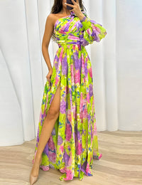 Maxikleid Damen Sommer Blumenmuster - Elegant und Fließend