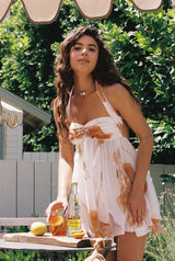 Robe Femme Mini Fleurie en Chiffon 2