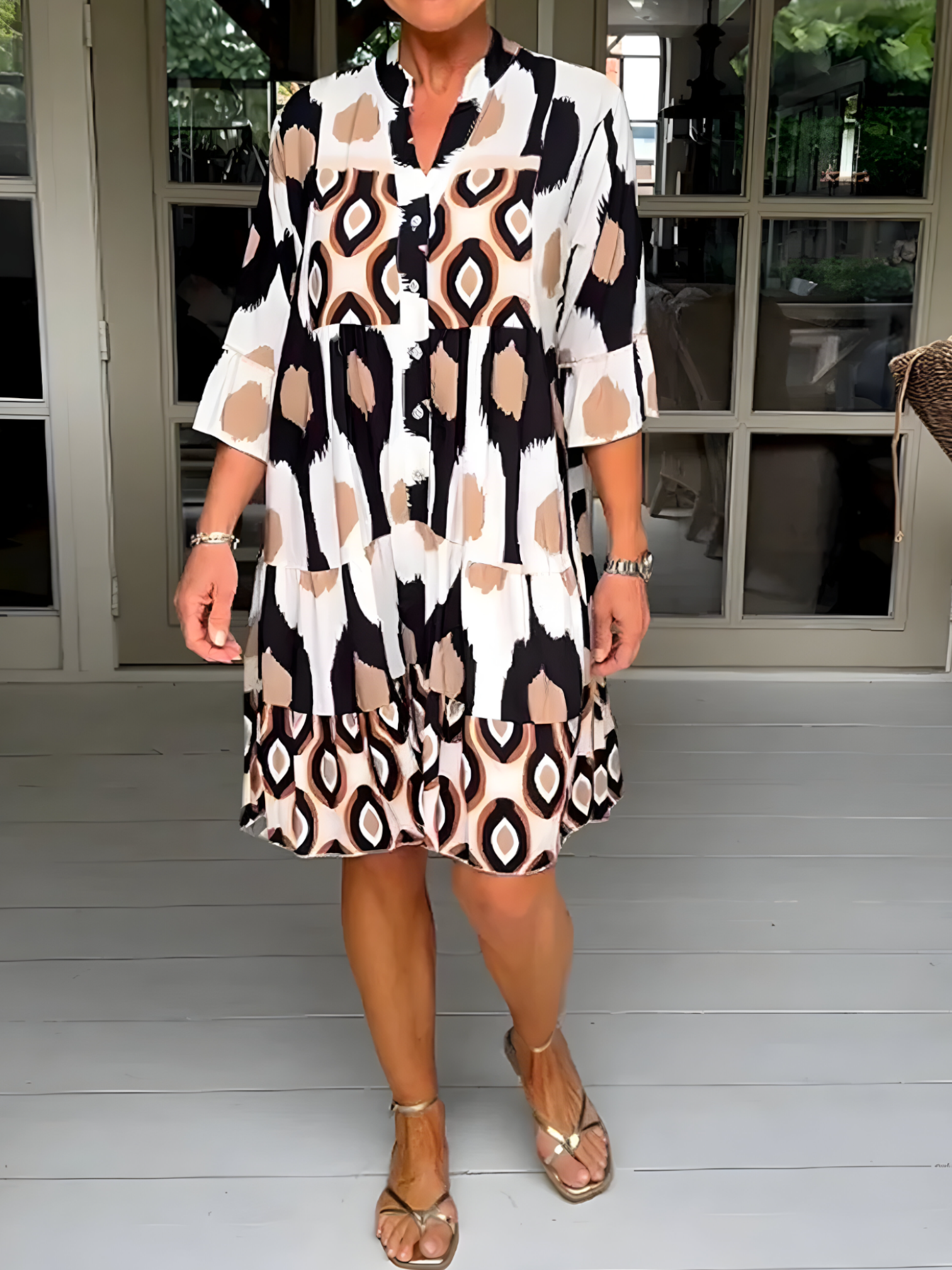 Talitha | Robe Longue Femme Élégante Imprimée