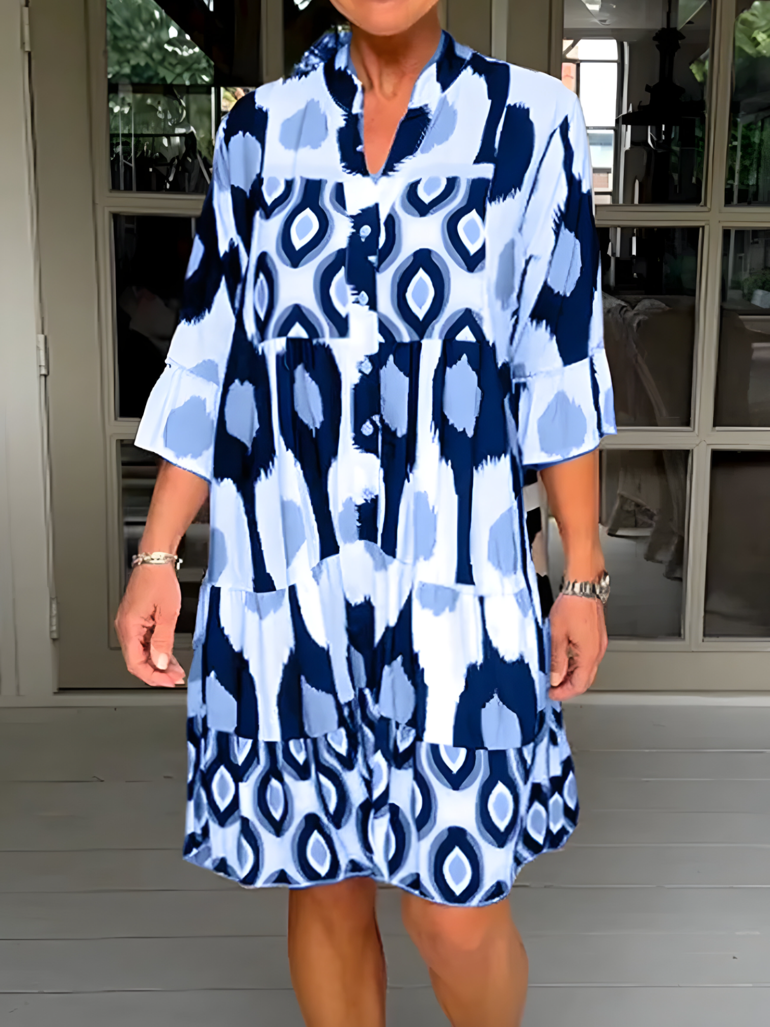 Talitha | Robe Longue Femme Élégante Imprimée