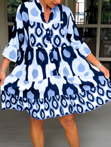 Talitha | Robe Longue Femme Élégante Imprimée