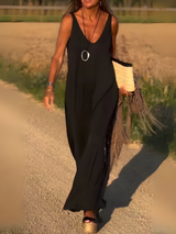 Amella | Robe Longue Femme Élégante Maxi Été