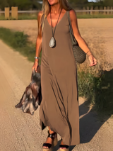 Amella | Robe Longue Femme Élégante Maxi Été