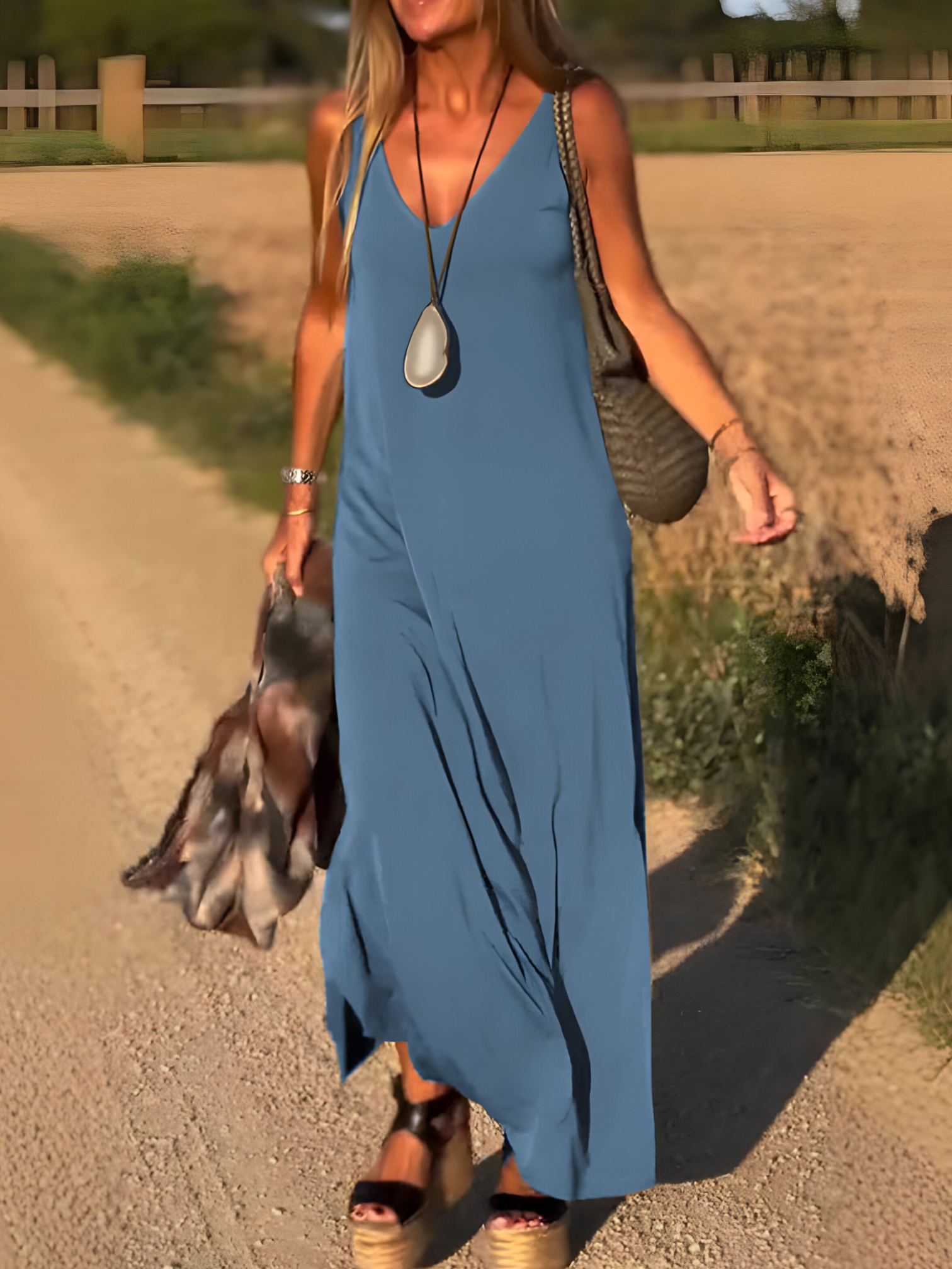 Amella | Robe Longue Femme Élégante Maxi Été