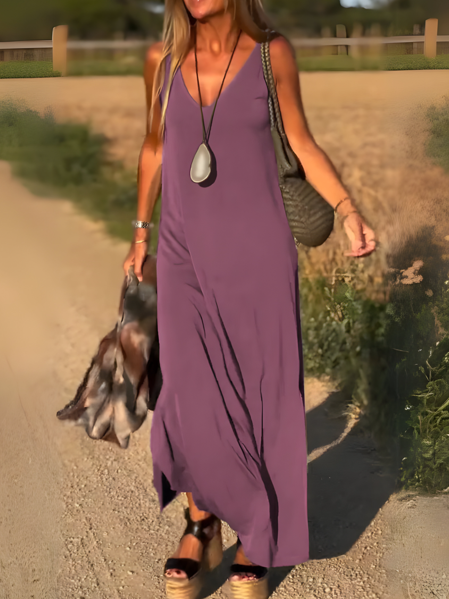 Amella | Robe Longue Femme Élégante Maxi Été