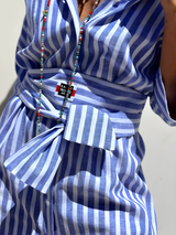 Celeya | Robe Longue Femme Élégante Rayée