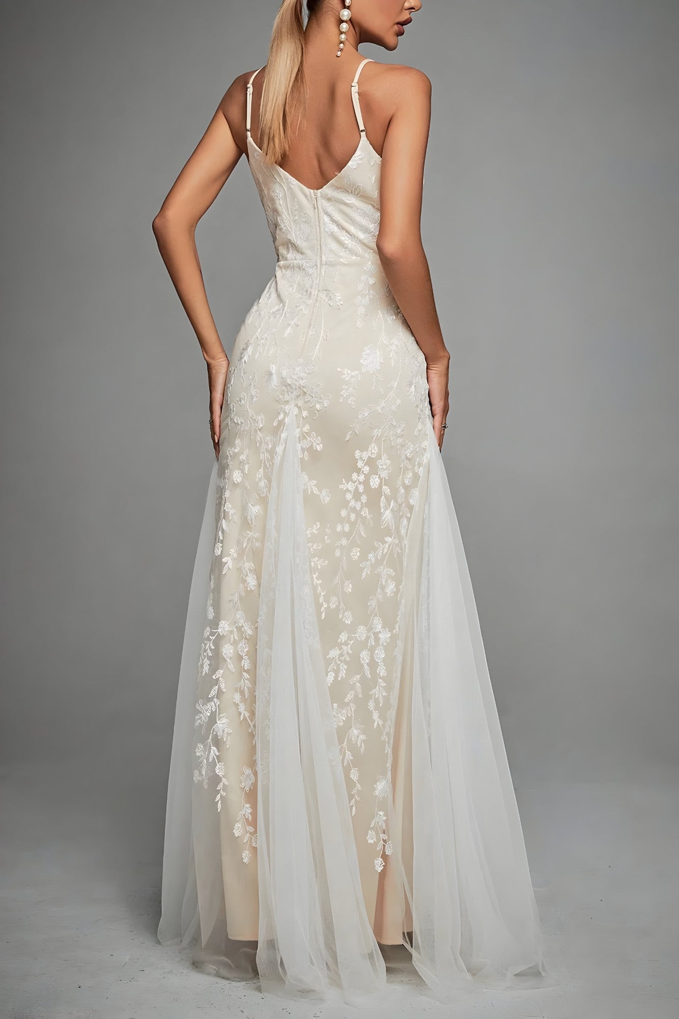 Caledonia | Robe Longue Femme Élégante en Dentelle