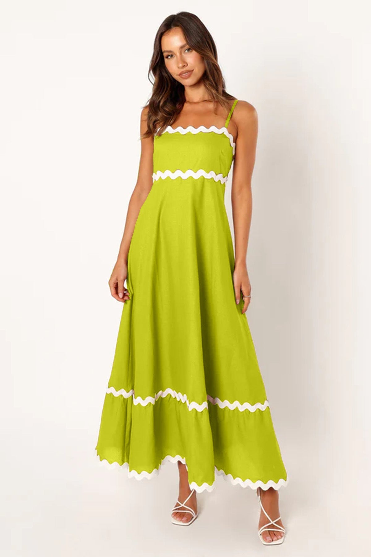 Robe Longue Femme Été Élégante à Bretelles 2