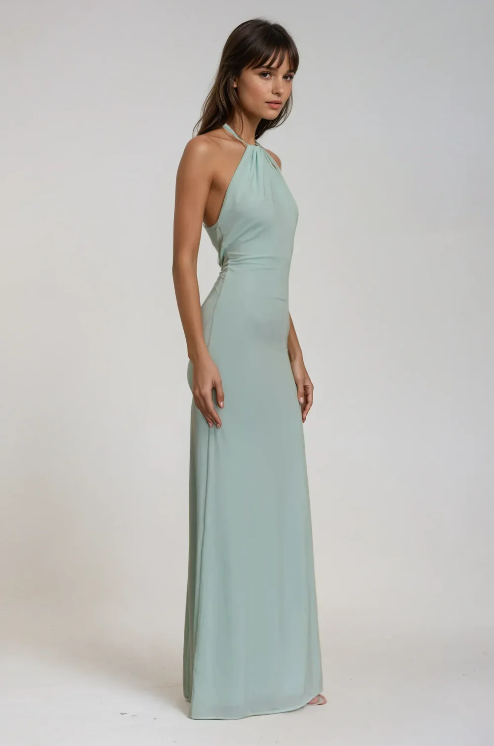 Robe Longue Femme Halter Élégante Été 1