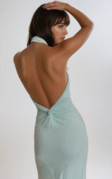 Robe Longue Femme Halter Élégante Été 3