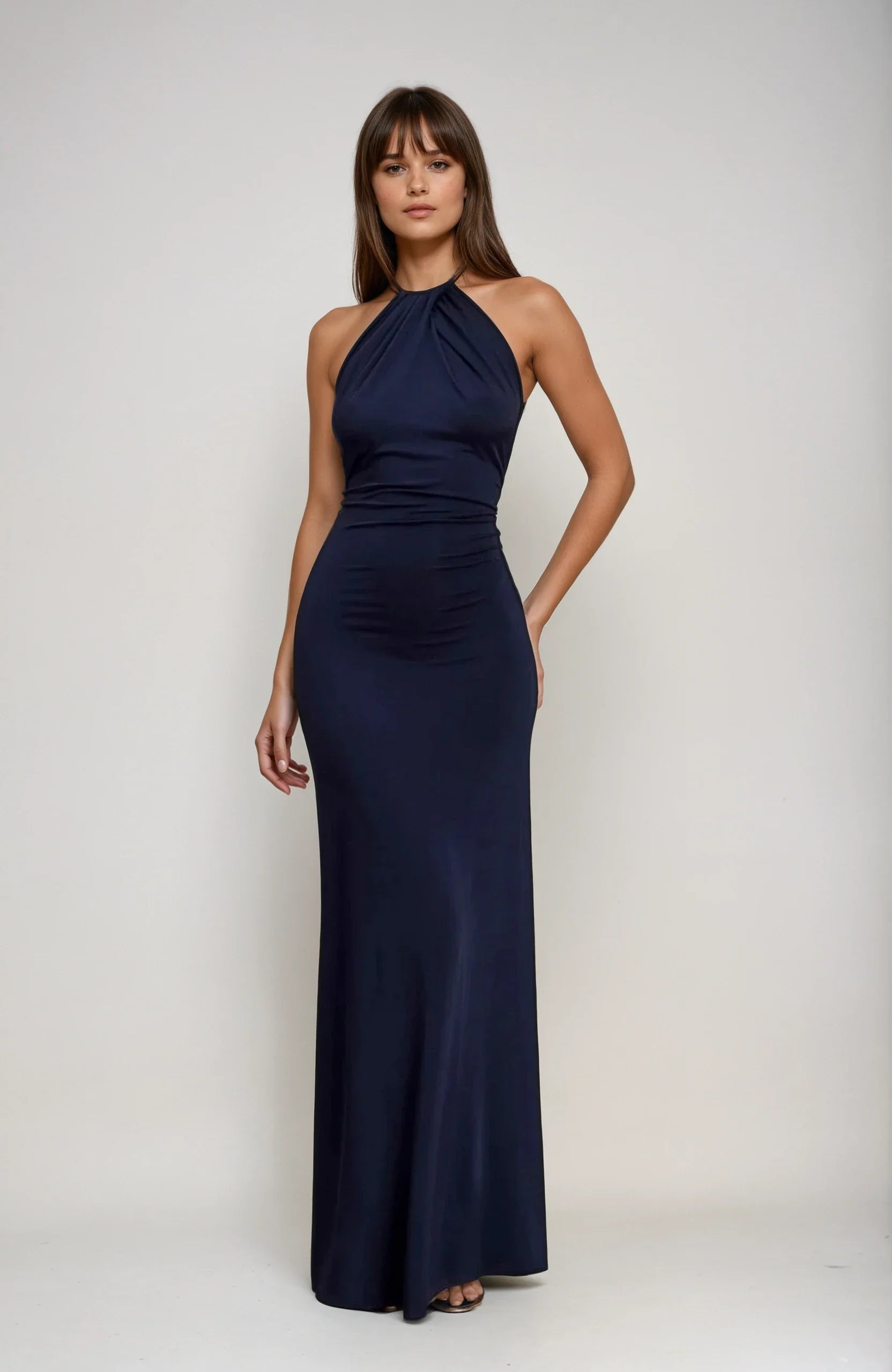 Robe Longue Femme Halter Élégante Été 4