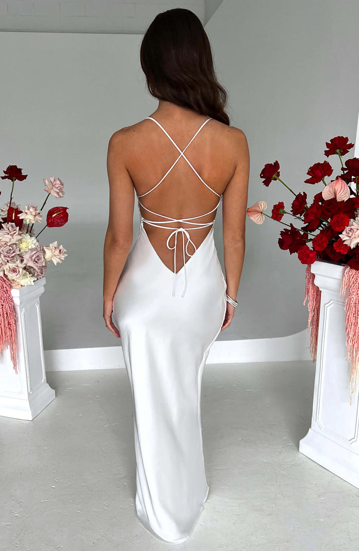dresses : Nomi | Robe Longue Femme en Satin Élastique in van Seroa