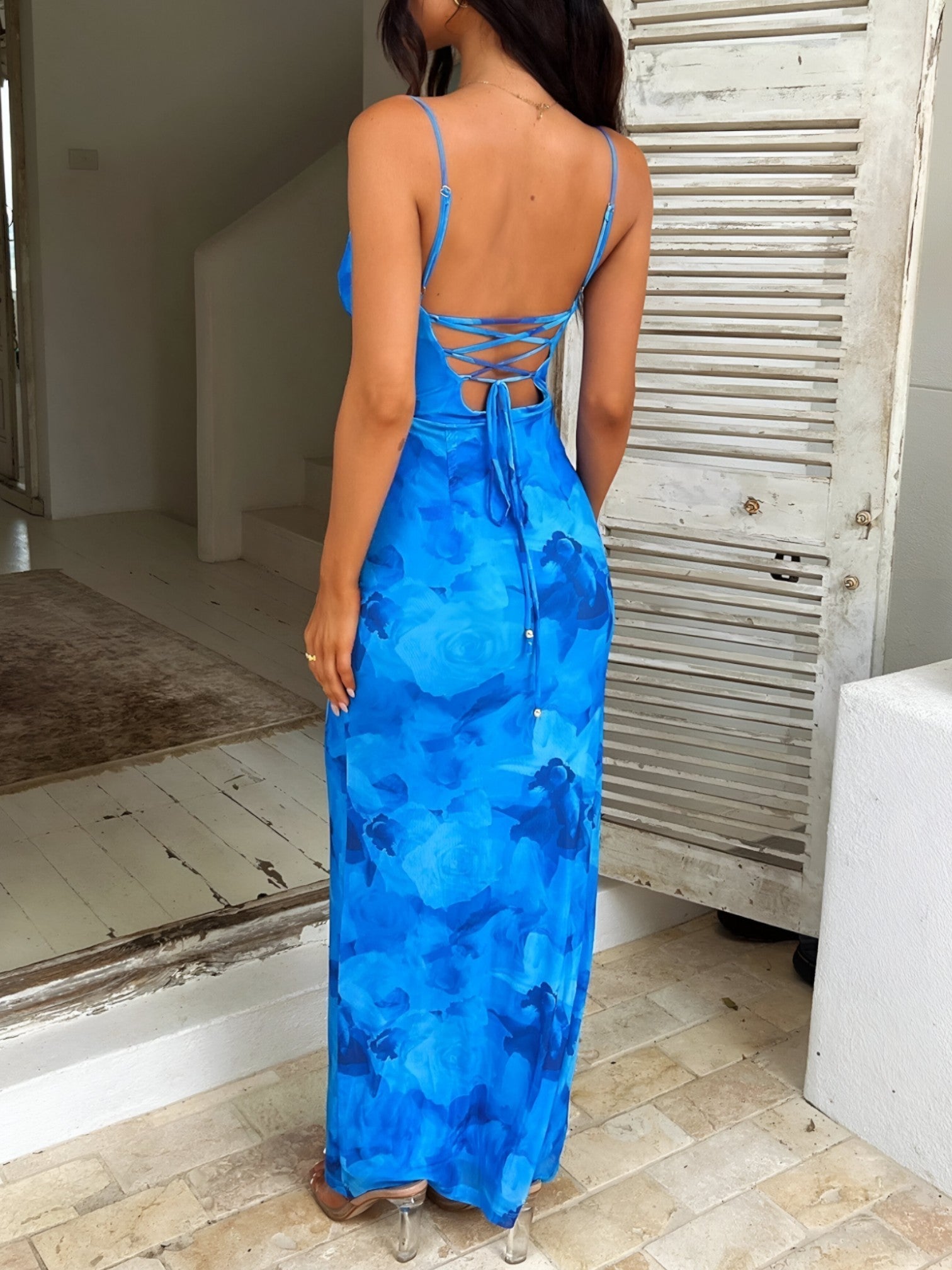 Kelly | Robe Longue Fleurie d'Été pour Femme