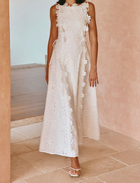 Maxikleid Damen Sommer Blumenmuster Modische Damenmode