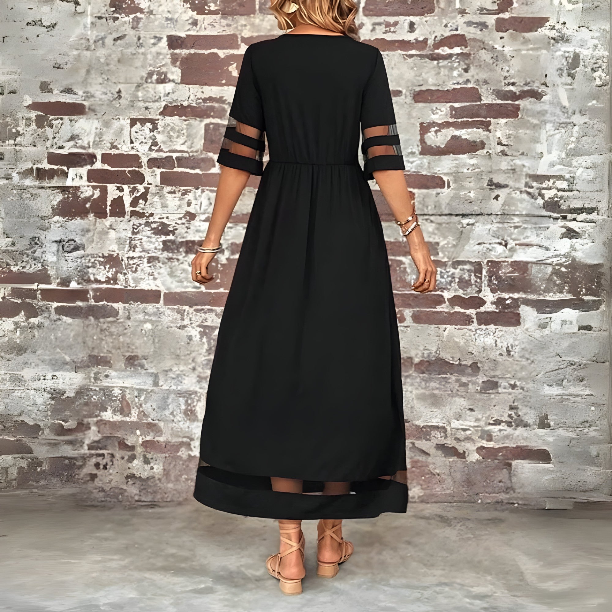 Liriel | Robe Midi Femme Chic en Maille