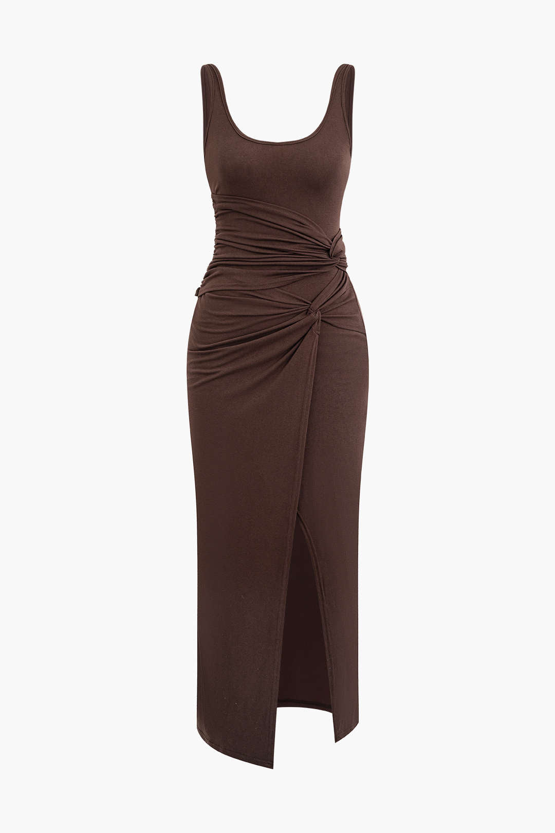 Robe Midi Femme Élégante Fendue 0