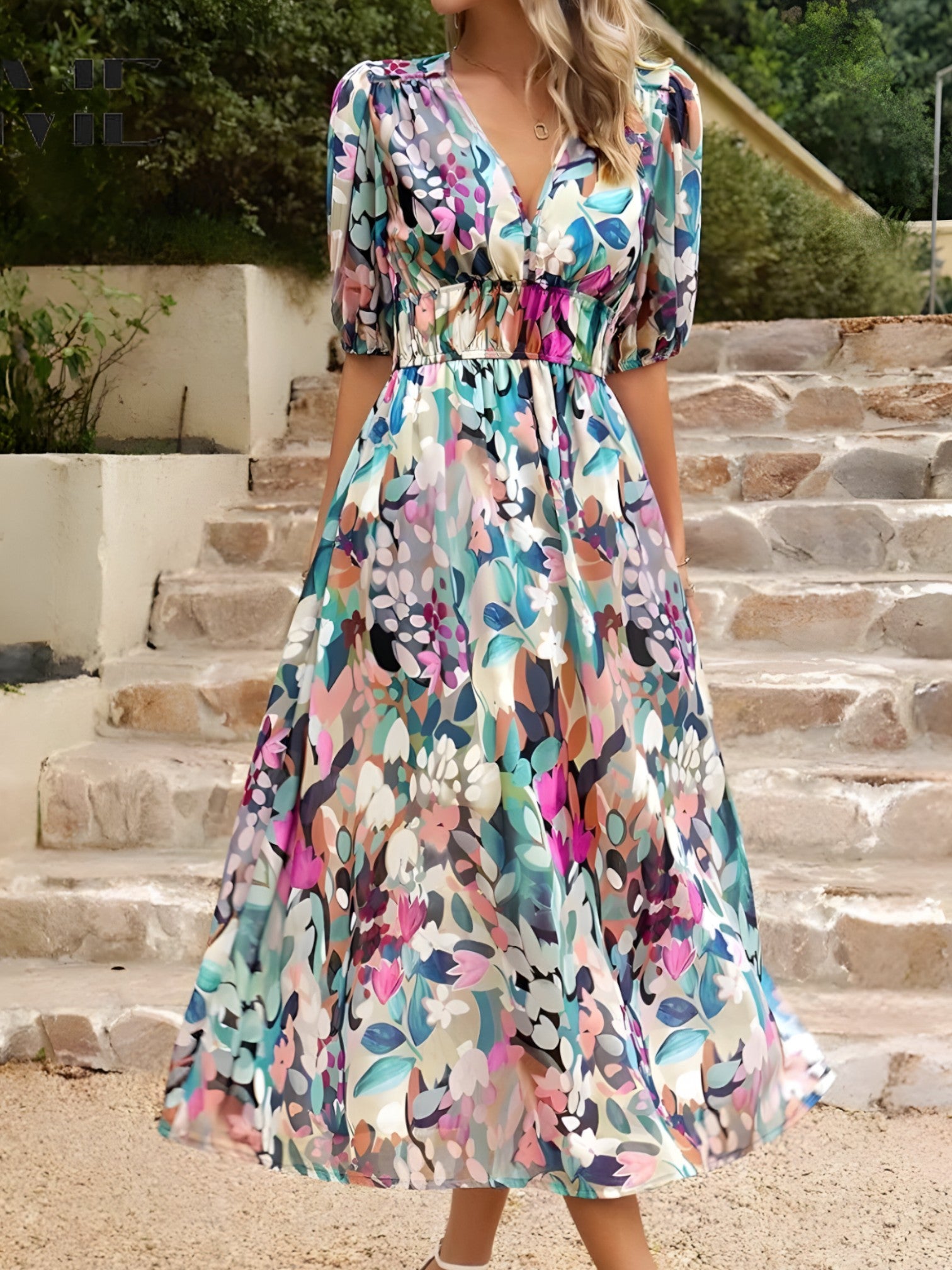 Lavinia | Robe Midi Femme Élégante et Confortable