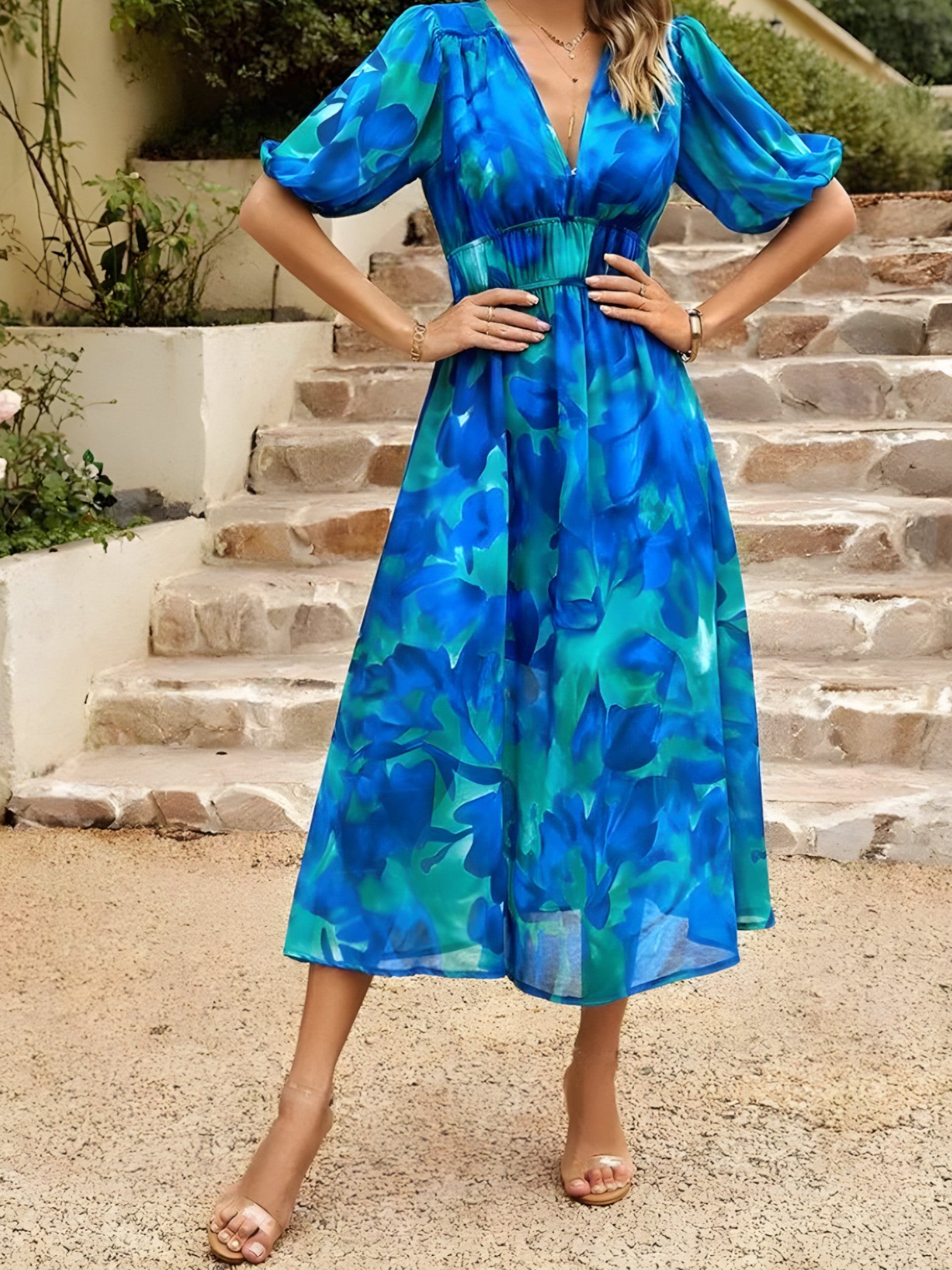 Lavinia | Robe Midi Femme Élégante et Confortable