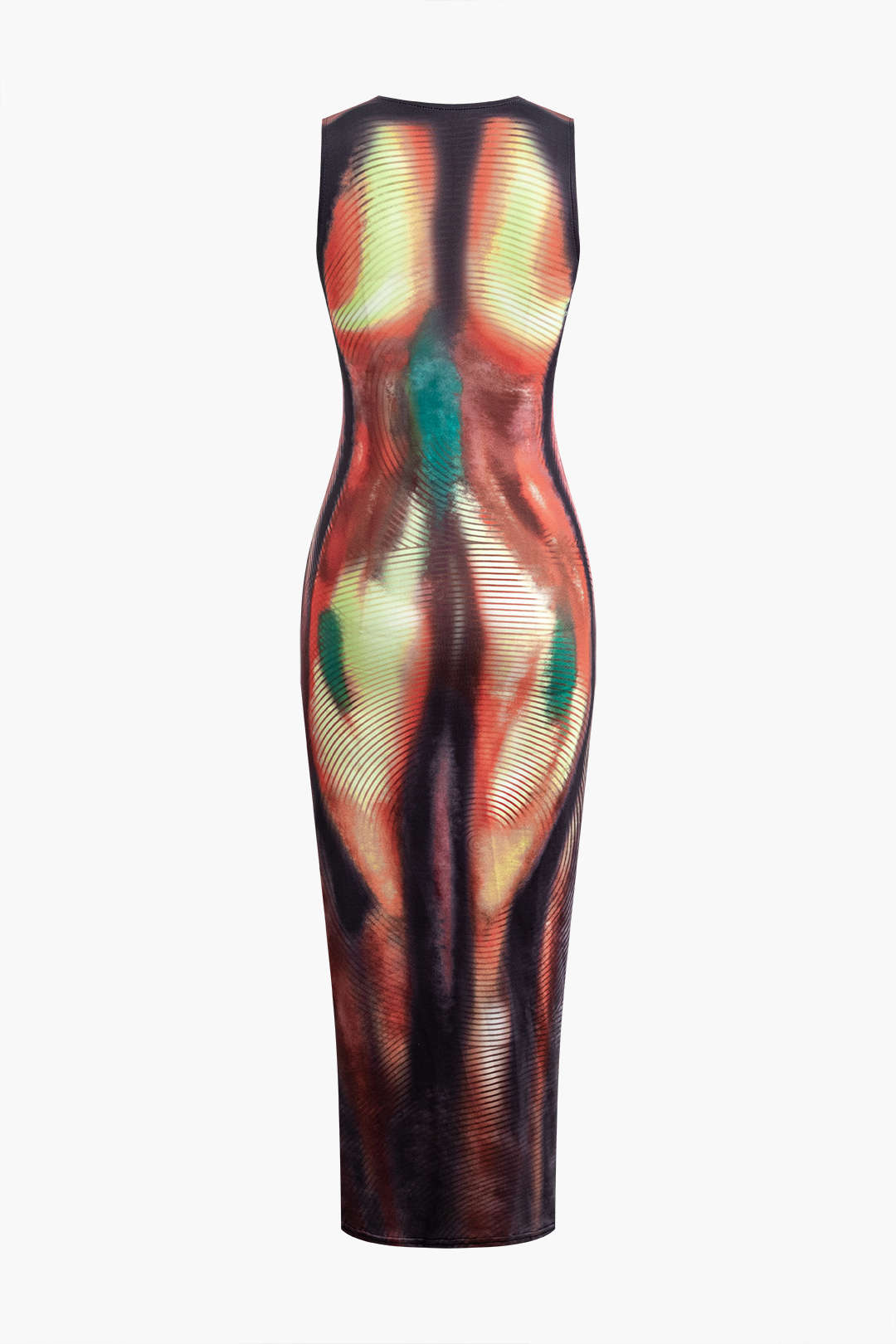 Robe Midi Femme Imprimé Abstrait Confortable 2