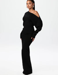 Elegantes Strickkleid Damen Herbstkollektion Damenmode