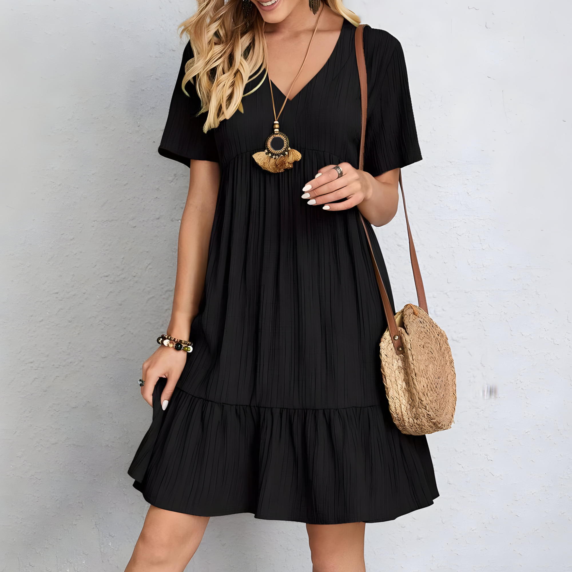 Casualowa letnia sukienka damska w stylu boho